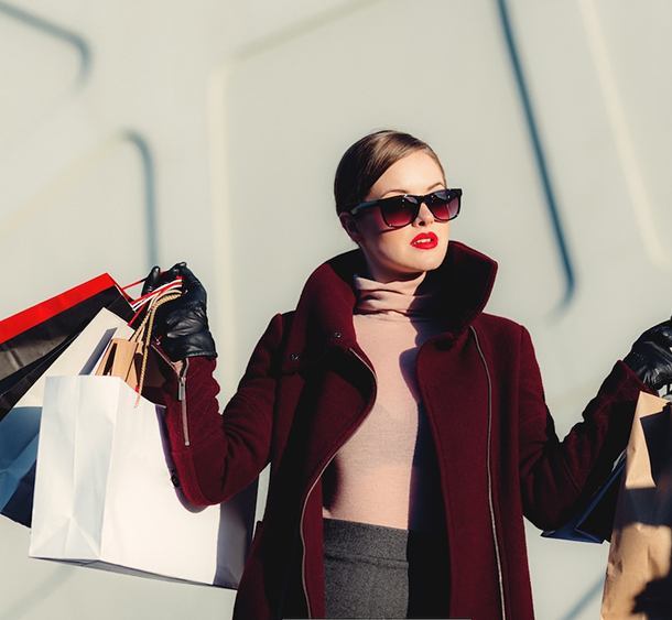 a Women carrying a bag